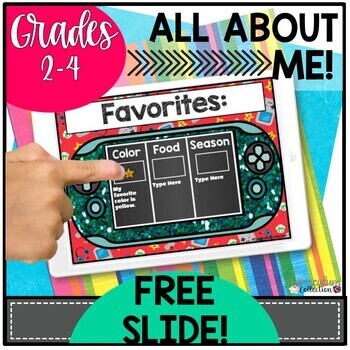 Preview of Digital All About Me FREE Slide | Distance Learning All About Me FREE Slide