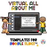 Digital All About Me Templates| Virtual All About Me for G