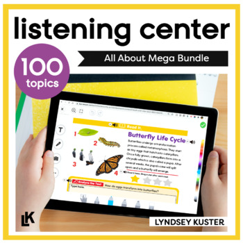 Preview of Listening Center All About Mega Bundle - Digital Resource