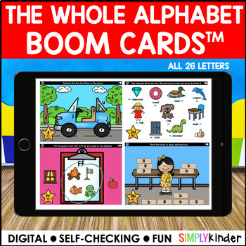 Preview of Digital Alphabet Activities - Alphabet Boom Cards