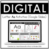 Digital Alphabet Activities (Google Slides™) - Letter Aa