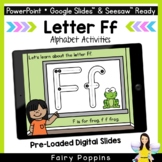 Digital Alphabet Activities | Letter Ff - Distance Learning