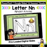 Digital Alphabet Activities | Letter Nn - Distance Learning