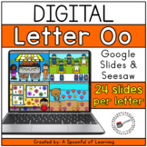 Digital Alphabet Activities - Letter Oo for GOOGLE SLIDES 