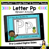 Digital Alphabet Activities | Letter Pp - Distance Learning