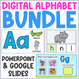Digital Alphabet Bundle - Whole Class Games, Flashcards, a