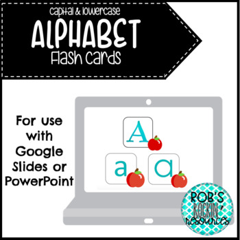 Preview of Digital Alphabet Flashcards-Uppercase & Lowercase