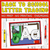 Back to School Digital Alphabet Letter Tracing BOOM Cards 