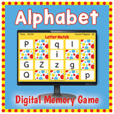 Digital Alphabet Memory Game - Upper and Lower Case Matching