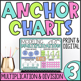 Digital Anchor Charts | 3.OA Math Posters | Operations and