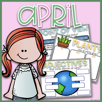 Preview of Editable Digital Anchor Charts| April |Google Slides| Distance Learning