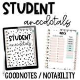 Digital Anecdotal Note & Observation Templates for Goodnot