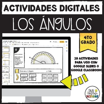 Preview of Digital Angle Activities Spanish | los angulos |Distance Learning