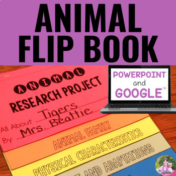 Preview of Digital Animal Research Flip Book | Google Slides™ and PowerPoint