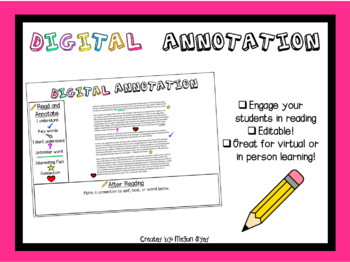 Preview of Digital Annotation - Editable