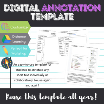 Preview of Digital Annotation Template