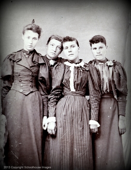 Preview of Digital Antique Image Four Sisters