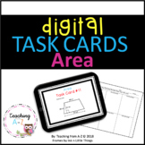 Digital Area Task Cards for use w Google Slides or PowerPoint
