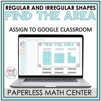 Preview of Digital Area / Winter Math Center / Distance Learning