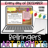 Digital Art Bell Ringers Daily Sketchbook Warm Ups Decembe