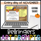 Digital Art Bell Ringers Daily Sketchbook Warm Ups Novembe