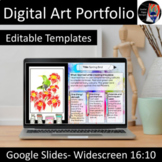 Digital Art Portfolio (Editable), Google Slides, Distance 