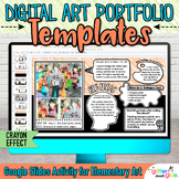 Digital Art Portfolio Template: Elementary Art Critique Ac
