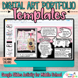 Digital Art Portfolio Template: Middle & High School Art A