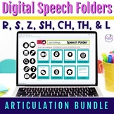 Digital Articulation Activity Speech Folders for R, S, Z, 