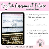 Digital Assessment Folder (Monochrome theme)