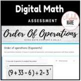 Digital Assessment Order of Operations