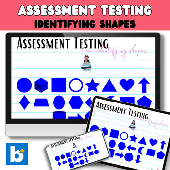 Preview of Preschool Assessment Testing | 2D & 3D shape recognition | End of Year