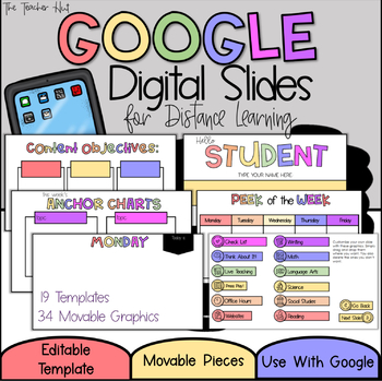 Preview of Digital Assignment Slide Templates | Google Slides | Distance Learning
