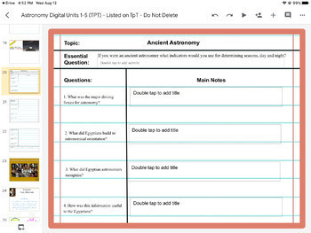 Preview of Digital Astronomy Notebook (5 units)