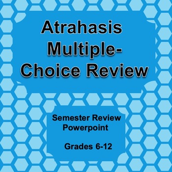 Preview of Atrahasis Literature Literary Terms: Multiple Choice Semester Test Prep Game