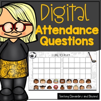 Preview of 217 Digital Attendance Questions for Number Sense & Math Talk Lessons