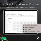 Digital Attendance Tracker - Google Sheets - Track Attendance 