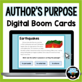 Author's Purpose Activities Boom Cards Interactive Review Game