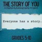 Digital Autobiography Project | Paragraph Writing | EDITABLE