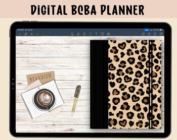 Preview of Digital BCBA Planner Landscape | Applied Behavior Analysis Planner