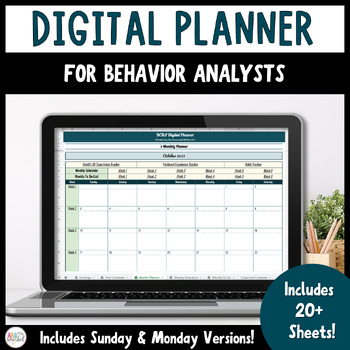 Preview of Digital BCBA Planner (for Google Sheets™️)