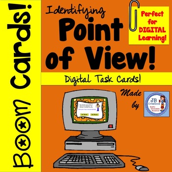 Preview of Digital BOOM Task Cards: 1st and 3rd Person Point of View
