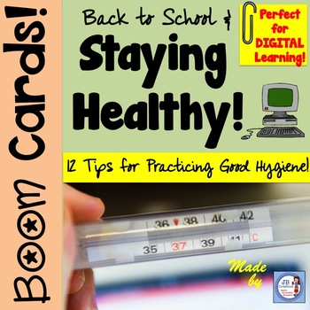 Preview of Digital BOOM Task Cards: Back to School and Staying Healthy!