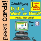 Digital BOOM Task Cards: Is it a Want or a Need? (Economics)