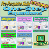 Digital BUNDLE: One-Step Equations & PreRequisite Skills -