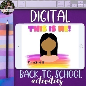 Preview of Digital Back to School Activities