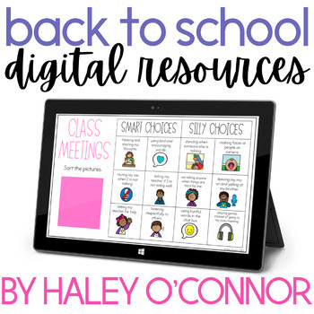 Preview of Digital Back to School Activities {Beginning of the Year Google Slides™}