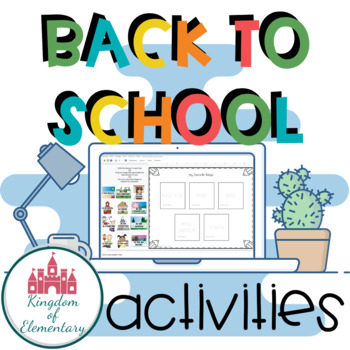 Preview of Digital Back to School Activities | First week of school | Google Slides 