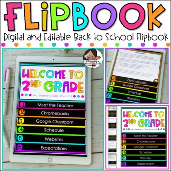 Back to School Flipbook for Open House or Parent Night