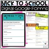 Digital Back to School Forms for Google Forms